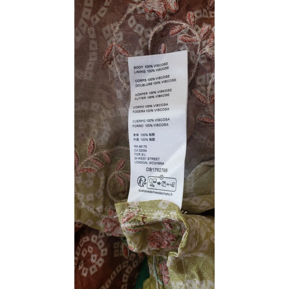 NEW FREE PEOPLE INTO THE NIGHT EMBROIDERED SEQUIN MAXI DRESS LARGE - Picture 13 of 14